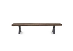 Bodahl - Njord Dining Bench with Metal X Shaped Legs - 260-cm - Desert