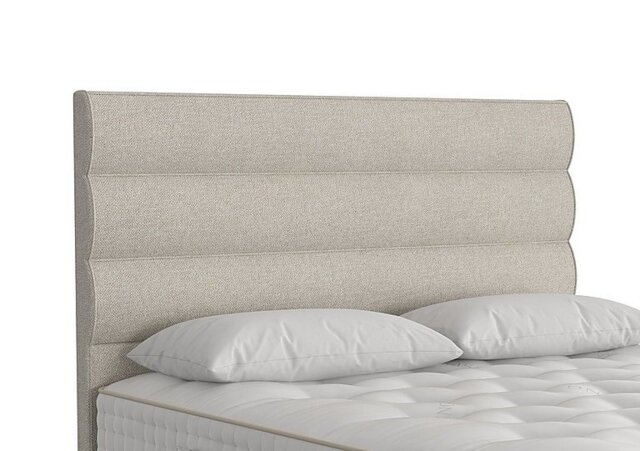 Vispring - Triton Floor Standing Headboard - Small Double - Boucle Stone