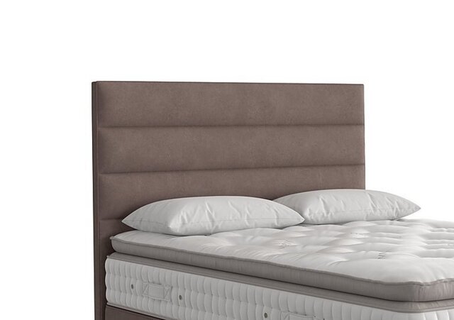 Vispring - Farleigh Floor Standing Headboard - Small Double - Faux Suede Mocha
