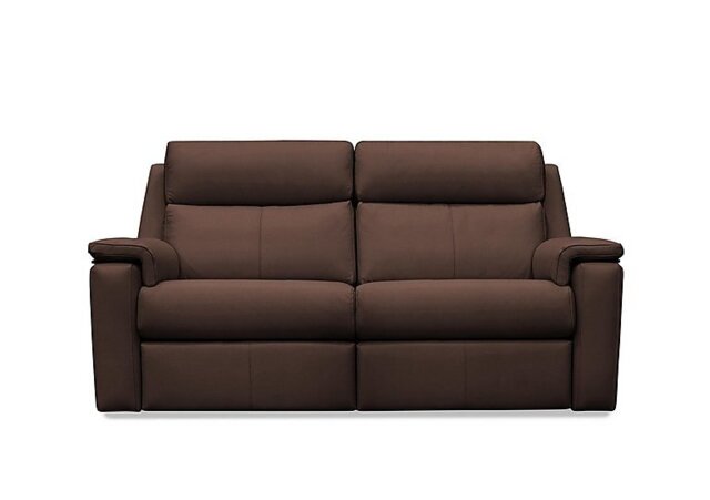G Plan - Thornbury 3 Seater Leather Recliner Sofa with Headrests and Power Lumbar - Capri Oak