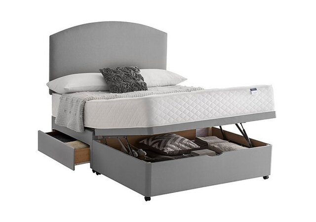 Silentnight - Miracoil Serenity Ortho Half Ottoman Divan Set - Double - Slate Grey