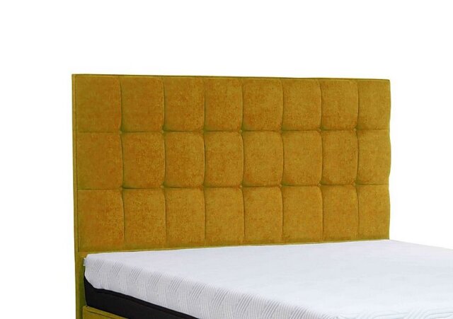 TEMPUR - Buckingham Winslow Floor Standing Headboard - Double - Mustard