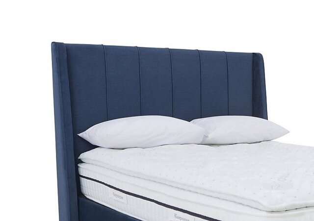 Artisan Collection Akira High Floor Standing Headboard - Double - Granite Blue