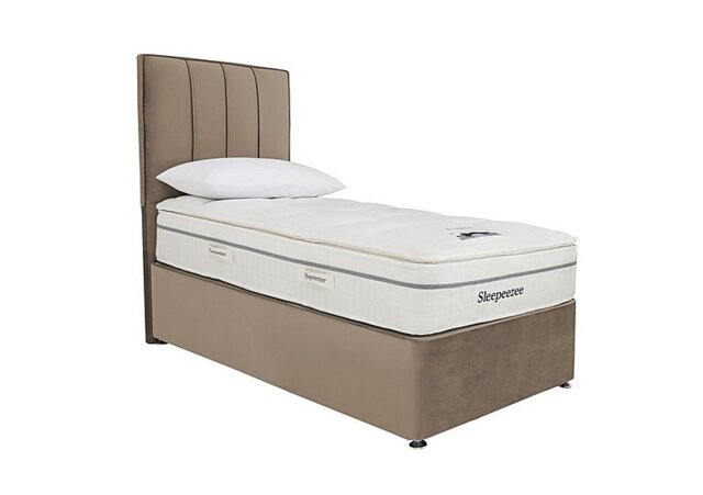 Sleepeezee - Tranquility 2800 Divan Set with 2 Drawers - Single - Plush Beige