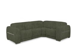 Edison Small Fabric Power Recliner Right Hand Facing Corner Sofa with Power Headrests and Lights