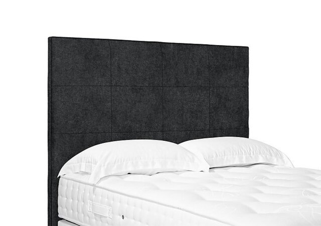 Artisan Collection Elwood High Floor Standing Headboard - Single - Tweed Charcoal