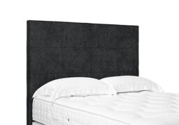 Artisan Collection Elwood High Floor Standing Headboard - Single - Tweed Charcoal