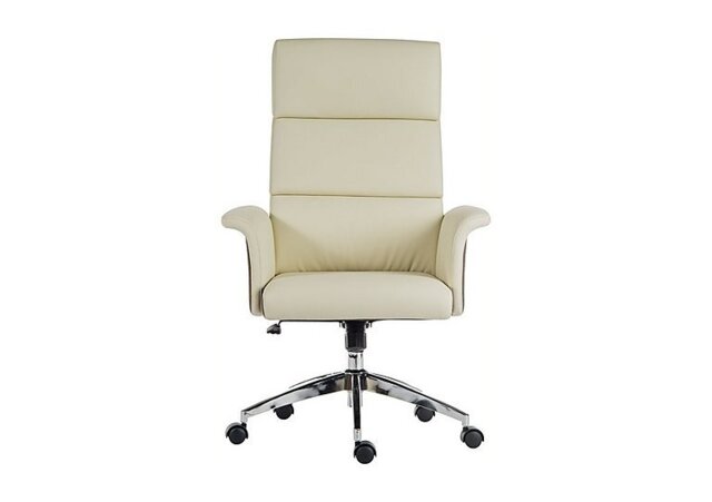 East River Elegance High-back Office Chair - Cream