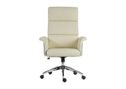 East River Elegance High-back Office Chair - Cream