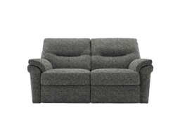 G Plan - Seattle 2 Seater Fabric Manual Recliner Sofa - Remco Slate