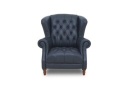 Columbus Leather Wing Chair
