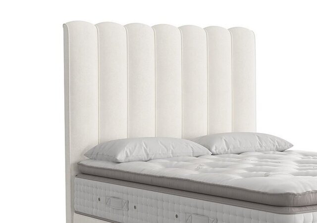 Vispring - Highclere Floor Standing Headboard - Emperor - Faux Suede Snow