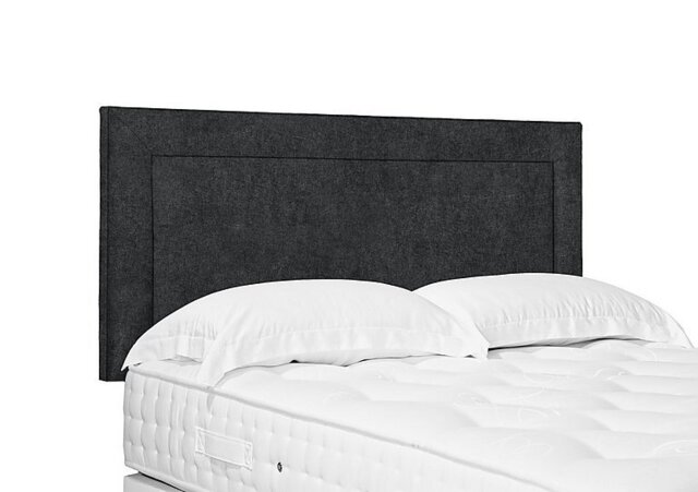 Artisan Collection Foley Standard Strutted Headboard - Double - Tweed Charcoal