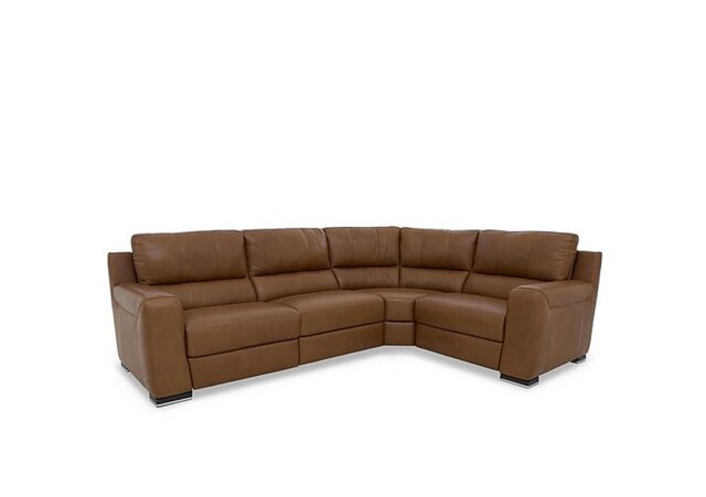 Viali Leather Right Hand Facing Corner Power Recliner Sofa