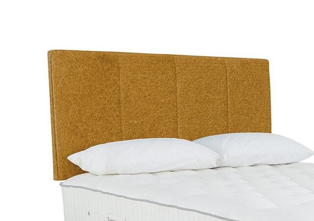 Sleepeezee - Haig Strutted Headboard - Double - Tweed Mustard