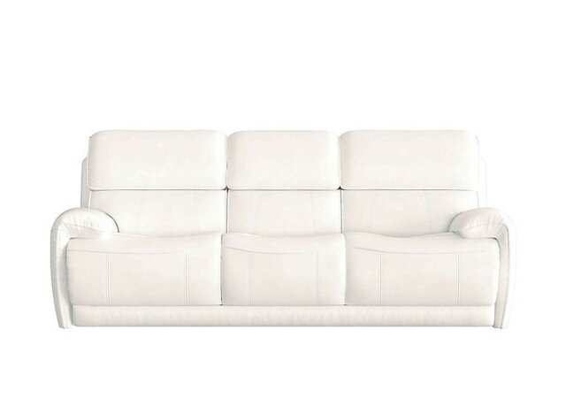 World of Leather - Link 3 Seater BV Leather Sofa - BV Star White