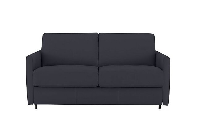 Nicoletti - Alcova 2 Seater Leather Sofa Bed with Slim Arms - Torello Blu - Sofas and Armchairs - In Time for Christmas