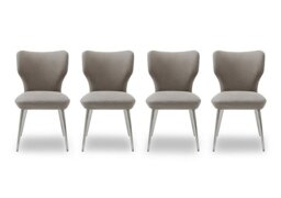 Elegante Set of 4 Dining Chairs - Taupe