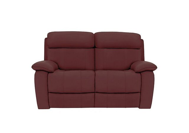 World of Leather - Moreno 2 Seater NC Leather Sofa with Power Recliner - NC Deep Red
