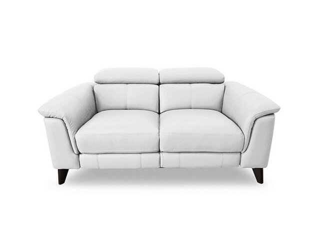 World of Leather - Wade 2 Seater NC Leather Power Recliner Sofa - NC Star White