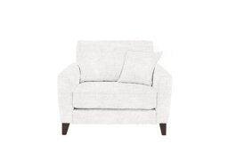 Ideal Home - Brondby Fabric Cuddle Chair - Frost