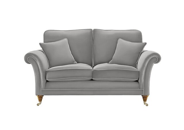 Parker Knoll - Burghley 2 Seater Leather Sofa - Roma Steel