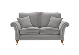 Parker Knoll - Burghley 2 Seater Leather Sofa - Roma Steel