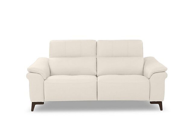 Nicoletti - Marconi 2 Seater Leather Recliner Sofa with Headrests and Power Lumbar - Botero Bianco
