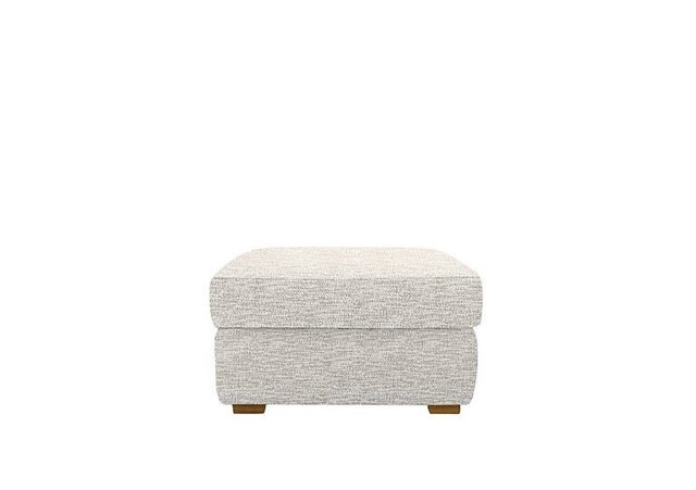 G Plan - Seattle Fabric Footstool with Wooden Feet - Rush Cream