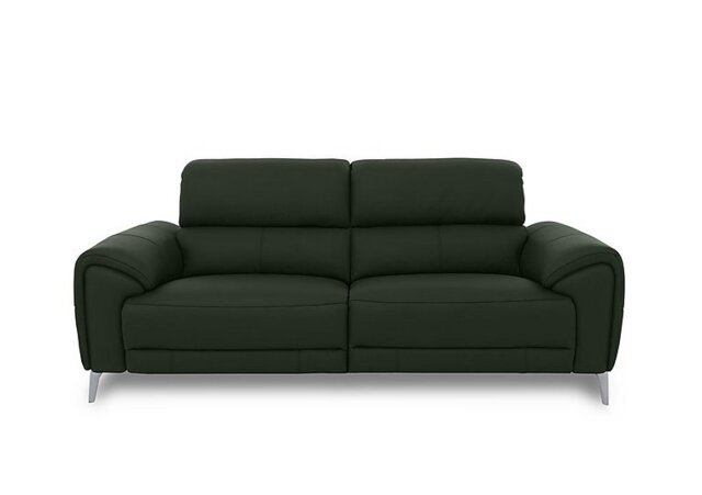 Vino Leather 3 Seater Power Recliner Sofa - Oslo Pine