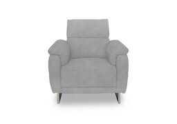 Moet Fabric Power Recliner Chair with Telescopic Headrest - Dexter Smoke