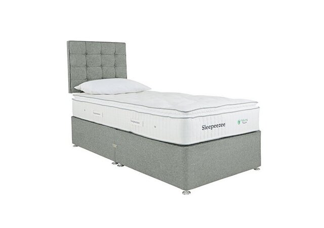 Sleepeezee - Natural Touch 2000 Pillowtop Divan Set with 2 Drawers - Single - Tweed Mint