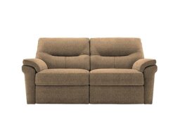G Plan - Seattle 2.5 Seater Fabric Power Recliner Sofa - Boucle Cocoa