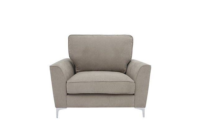 Legend Fabric Armchair with Chrome Feet - Cosmo Mist
