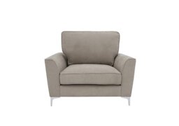 Legend Fabric Armchair with Chrome Feet - Cosmo Mist