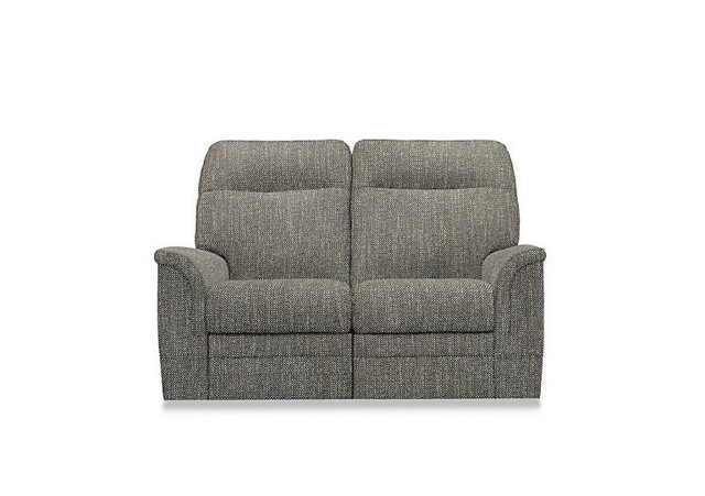 Parker Knoll - Hudson 23 Fabric 2 Seater Recliner Sofa with Headrests and Power Lumbar - Metric Charcoal
