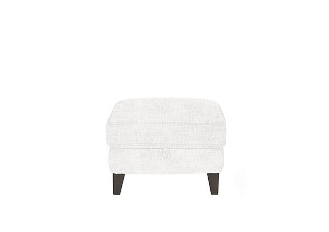 Ideal Home - Brondby Fabric Storage Footstool - Frost