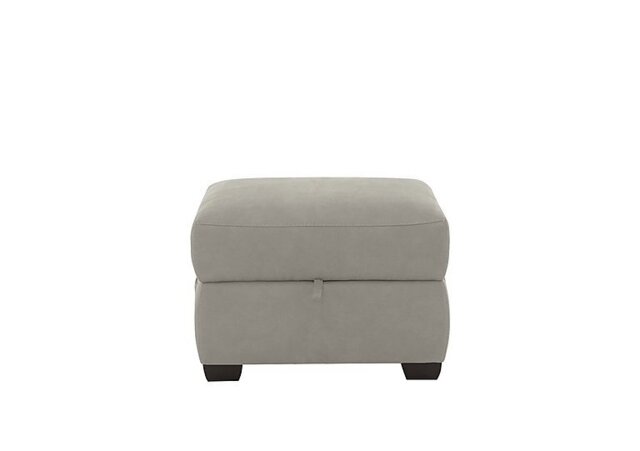 Optimus Fabric Storage Footstool - Silver