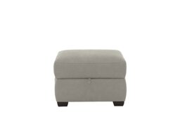 Optimus Fabric Storage Footstool - Silver