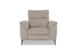 Morgan Fabric Power Recliner Chair - Dexter Ivory