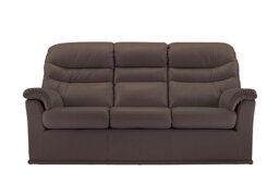 G Plan - Malvern 3 Cushion 3 Seater Leather Sofa - No Recliner - Oxford Chocloate