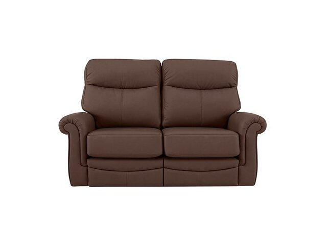 G Plan - Avon 2 Seater Leather Power Recliner Sofa - Capri Oak