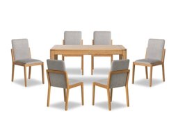 G Plan - Maddison Extending Dining Table with 6 Chairs