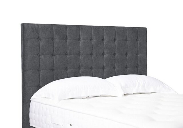 Artisan Collection Dot Medium Floor Standing Headboard - Double - Pewter