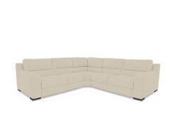 Viali Fabric Large Corner Power Recliner Sofa - Frost
