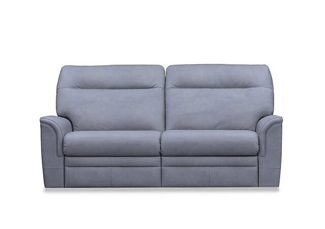 Parker Knoll - Hudson 23 Large 2 Seater Leather Recliner Sofa with Headrests and Power Lumbar - Roma Storm
