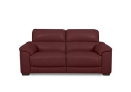 World of Leather - Nova BV Leather 2 Seater Power Recliner Sofa with Power Headrests - BV Deep Red