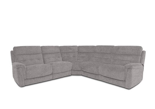 Springer Fabric Large Power Recliner Corner Sofa - R27 Pewter