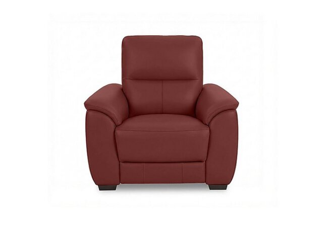 World of Leather - Saffron Leather Chair - BV Deep Red