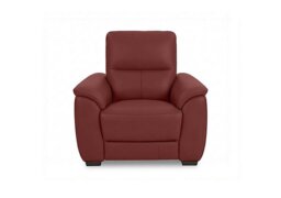 World of Leather - Saffron Leather Chair - BV Deep Red